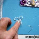 Making pearl bow.