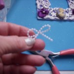 Making pearl bow..