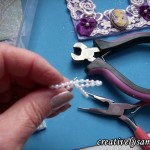 Making pearl bow...wire.