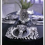 Zebra Tablescape