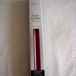 4 pack of red taper candles
