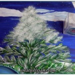 Lit Christmas Tree Painting