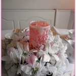 A Pink Shabby Chic Christmas Tablescape