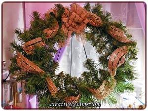 Brown Christmas Wreath