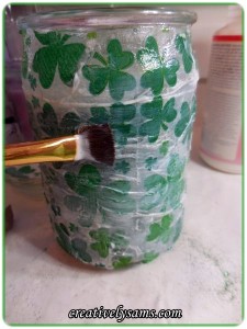 St. Patrick's Day Candle