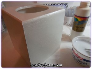 DIY Bling Tissue Box