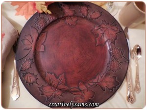 Fall Leaves Tablescape