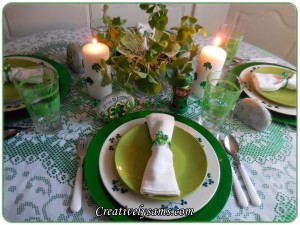 St. Patrick's Day Tablescape