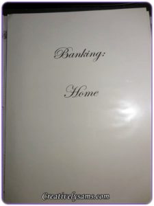 Filing With Binders - Household