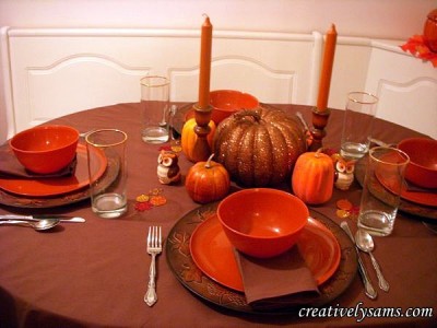 Owl Inspired Fall TablescapeCreatively Sam's